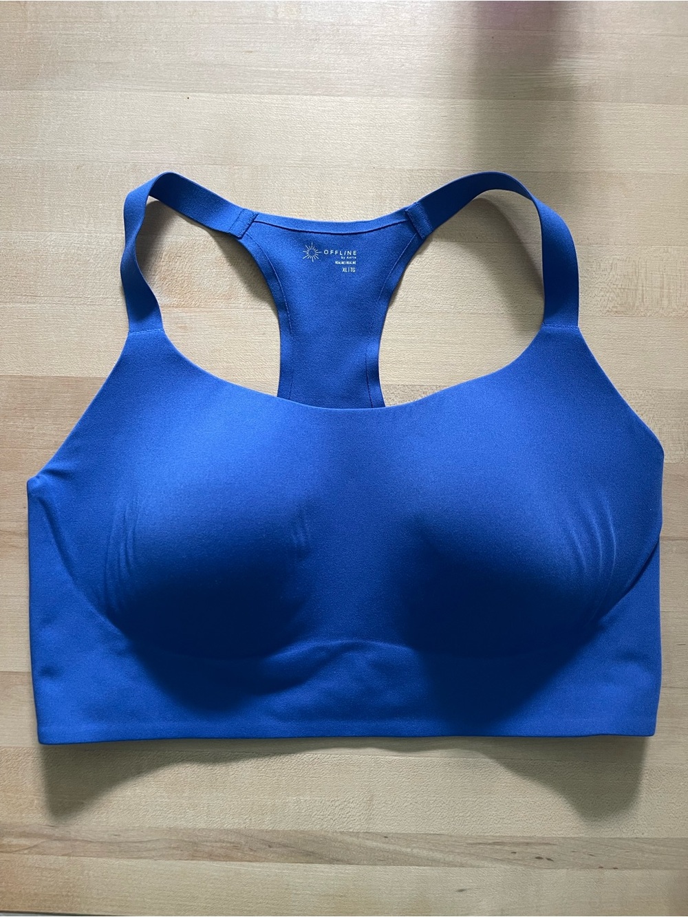 Offline by aerie real me hold me up Racerback Sports Bra - Royal Blue